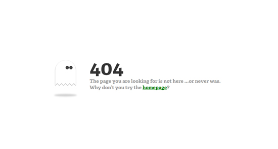 Пример 404 страницы